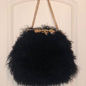 Clara Kasavina Black Fur Handbag